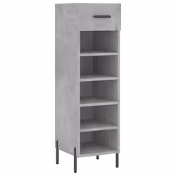 vidaXL Shoe Cabinet Shoe Storage Shelf Shoe Rack Grey Sonoma Engineered Wood - concrete grey