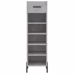 vidaXL Shoe Cabinet Shoe Storage Shelf Shoe Rack Grey Sonoma Engineered Wood - concrete grey - Additional view 5