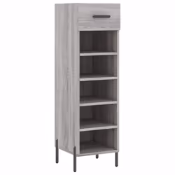 vidaXL Shoe Cabinet Shoe Storage Shelf Shoe Rack Grey Sonoma Engineered Wood - grey sonoma