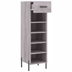vidaXL Shoe Cabinet Shoe Storage Shelf Shoe Rack Grey Sonoma Engineered Wood - grey sonoma - Additional view 4