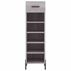 vidaXL Shoe Cabinet Shoe Storage Shelf Shoe Rack Grey Sonoma Engineered Wood - grey sonoma - Additional view 5