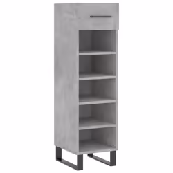 vidaXL Shoe Cabinet Shoe Storage Shelf Shoe Rack Grey Sonoma Engineered Wood - concrete grey