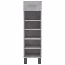 vidaXL Shoe Cabinet Shoe Storage Shelf Shoe Rack Grey Sonoma Engineered Wood - concrete grey - Additional view 5