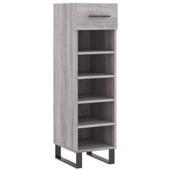 vidaXL Shoe Cabinet Shoe Storage Shelf Shoe Rack Grey Sonoma Engineered Wood - grey sonoma