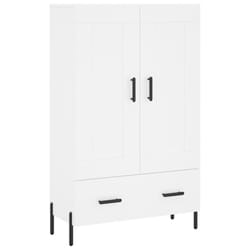 vidaXL Highboard Sideboard Cupboard Side Cabinet Brown Oak Engineered Wood - white