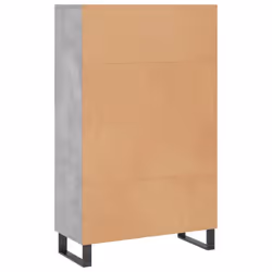 vidaXL Highboard Sideboard Storage Cabinet Side Cabinet Black Engineered Wood - concrete grey - Additional view 7