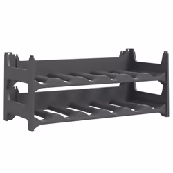 vidaXL Wine Rack Wine Shelf Whisky Bottle Holder Drinking Rack PP Stackable - 12 bottle