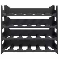vidaXL Wine Rack Wine Shelf Whisky Bottle Holder Drinking Rack PP Stackable - 24 bottle
