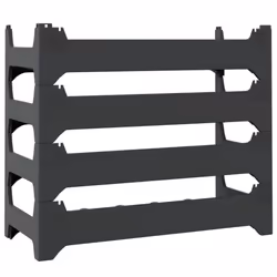 vidaXL Wine Rack Wine Shelf Whisky Bottle Holder Drinking Rack PP Stackable - 24 bottle - Additional view 4