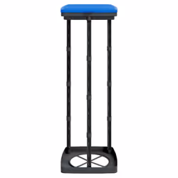 vidaXL Rubbish Bag Holders Bag Stand Sack Holder 2 pcs Black and Blue 120 L PP - Additional view 4