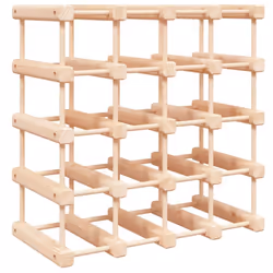 vidaXL Wine Rack Drinking Rack Wine Shelf Wine Bottle Holder Solid Wood Pine - 20 bottle