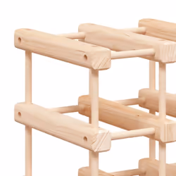 vidaXL Wine Rack Drinking Rack Wine Shelf Wine Bottle Holder Solid Wood Pine - 20 bottle - Additional view 5