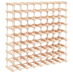 vidaXL Wine Rack Drinking Rack Wine Shelf Wine Bottle Holder Solid Wood Pine - 72 bottle