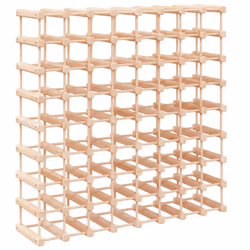vidaXL Wine Rack Drinking Rack Wine Shelf Wine Bottle Holder Solid Wood Pine - 72 bottle - Additional view 4