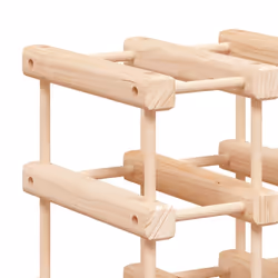 vidaXL Wine Rack Drinking Rack Wine Shelf Wine Bottle Holder Solid Wood Pine - 72 bottle - Additional view 5