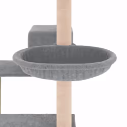 vidaXL Cat Tree Cat Tower with Sisal Scratching Posts Cat Activity Centre - light grey - Additional view 6