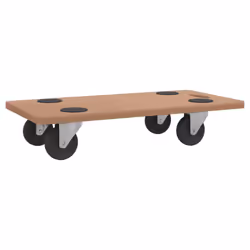 vidaXL Dolly Trolleys Moving Dolly Trolly Slider Rectangular Engineered Wood - 57.5 x 29 cm/ 2 pcs - Additional view 2