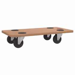 vidaXL Dolly Trolleys Moving Dolly Trolly Slider Rectangular Engineered Wood - 57.5 x 29 cm/ 6 pcs - Additional view 2