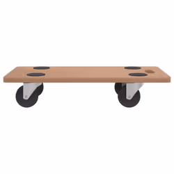 vidaXL Dolly Trolleys Moving Dolly Trolly Slider Rectangular Engineered Wood - 57.5 x 29 cm/ 6 pcs - Additional view 4