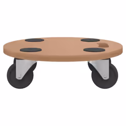 vidaXL Dolly Trolleys Moving Dolly Trolly Slider Rectangular Engineered Wood - 38 cm/ 2 pcs - Additional view 4