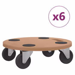 vidaXL Dolly Trolleys Moving Dolly Trolly Slider Rectangular Engineered Wood - 38 cm/ 6 pcs