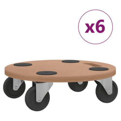 vidaXL Dolly Trolleys Moving Dolly Trolly Slider Rectangular Engineered Wood - 38 cm/ 6 pcs