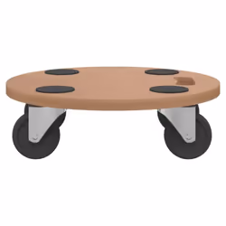 vidaXL Dolly Trolleys Moving Dolly Trolly Slider Rectangular Engineered Wood - 38 cm/ 6 pcs - Additional view 4