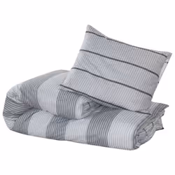 vidaXL 1/2x Duvet Cover Set Cotton Duvet Slipcover Sheet Multi Colours/Sizes - light grey, 200 x 200 cm + 60 x 70 cm/ 2 pcs - Additional view 2