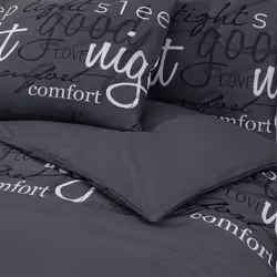 vidaXL 1/2x Duvet Cover Set Cotton Duvet Slipcover Sheet Multi Colours/Sizes - black and white, 135 x 200 cm + 80 x 80 cm/ 1 pcs - Additional view 3