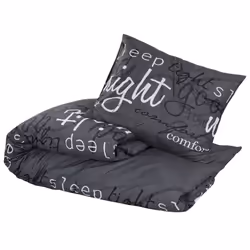 vidaXL Duvet Cover Set Duvet Bedding Set Slipcover Black 200x200 cm Cotton