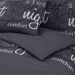 vidaXL Duvet Cover Set Duvet Bedding Set Slipcover Black 200x200 cm Cotton