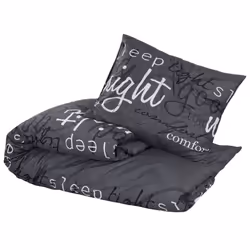 vidaXL 1/2x Duvet Cover Set Cotton Duvet Slipcover Sheet Multi Colours/Sizes - black and white, 225 x 220 cm + 50 x 75 cm/ 2 pcs - Additional view 2