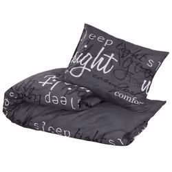 vidaXL Duvet Cover Set Duvet Bedding Set Slipcover Black 260x220 cm Cotton
