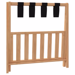 vidaXL Luggage Rack Foldable Suitcase Luggage Stand Suitcase Holder Bamboo - Additional view 4
