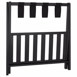 vidaXL Luggage Rack Suitcase Stand Luggage Stand Suitcase Holder Black Bamboo - Additional view 4
