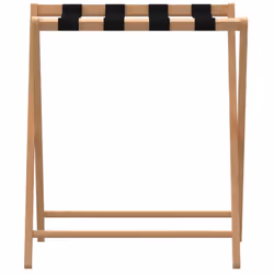 vidaXL Luggage Rack Foldable Suitcase Luggage Stand Suitcase Holder Bamboo - Additional view 2