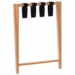 vidaXL Luggage Rack Foldable Suitcase Luggage Stand Suitcase Holder Bamboo - Additional view 4