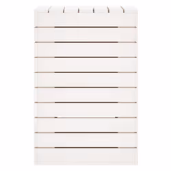 vidaXL Laundry Basket Laundry Hamper with Lid Laundry Sorter Solid Wood Pine - white, 44 x 44 x 66 cm - Additional view 5