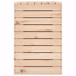 vidaXL Laundry Basket Laundry Hamper with Lid Laundry Sorter Solid Wood Pine - natural, 88.5 x 44 x 66 cm - Additional view 5