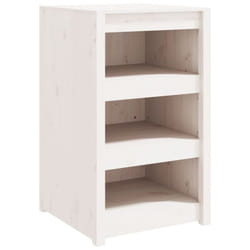 vidaXL Outdoor Kitchen Cabinet Garden Storage Cupboard Sideboard Patio Cabinet - white pine, 55x55x92 cm/3 shelves