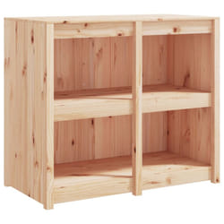 vidaXL Outdoor Kitchen Cabinet Garden Storage Cupboard Sideboard Patio Cabinet - natural pine, 106x55x92 cm/4 shelves