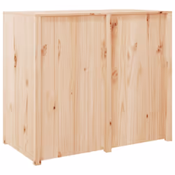 vidaXL Outdoor Kitchen Cabinet Garden Storage Cupboard Sideboard Patio Cabinet - natural pine, 106x55x92 cm/4 shelves - Additional view 5