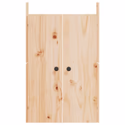 vidaXL Outdoor Kitchen Doors Cabinet Door Picnic BBQ Door Solid Wood Pine - natural pine, 2 pcs - Additional view 4