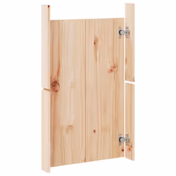 vidaXL Outdoor Kitchen Doors Cabinet Door Picnic BBQ Door Solid Wood Pine - natural pine, 2 pcs - Additional view 6