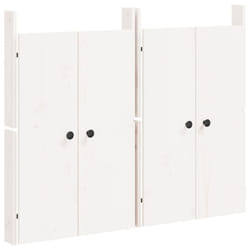 vidaXL Outdoor Kitchen Doors Cabinet Door Picnic BBQ Door Solid Wood Pine - white pine, 2 pcs