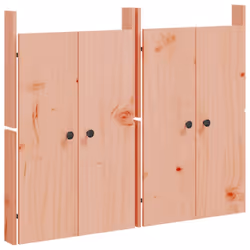 vidaXL Outdoor Kitchen Doors Cabinet Door Picnic BBQ Door Solid Wood Pine - natural douglas, 2 pcs
