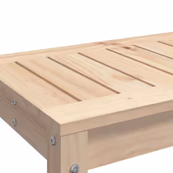 vidaXL Garden Bench Park Deck Wooden Bench Outdoor Bench Seat Solid Wood Pine - natural pine, 108 x 35 x 45 cm - Additional view 6