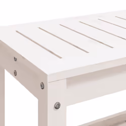 vidaXL Garden Bench Park Deck Wooden Bench Outdoor Bench Seat Solid Wood Pine - white pine, 108 x 35 x 45 cm - Additional view 6