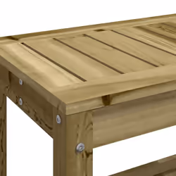 vidaXL Garden Bench Park Deck Wooden Bench Outdoor Bench Seat Solid Wood Pine - natural impregnated, 108 x 35 x 45 cm - Additional view 6