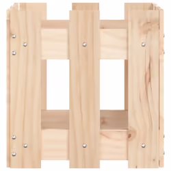 vidaXL Garden Raised Bed with Fence Design Outdoor Planter Solid Wood Pine - natural pine, 30 x 30 x 30 cm - Additional view 5